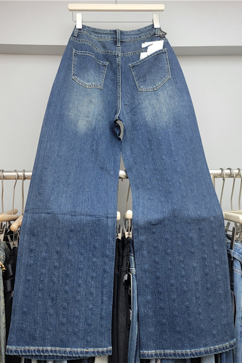 Studded Straight Jeans