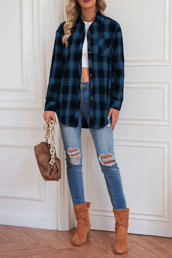 Casual Plaid Long Sleeve Shirt