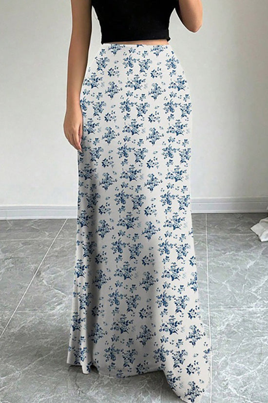 Floral Print Skirt
