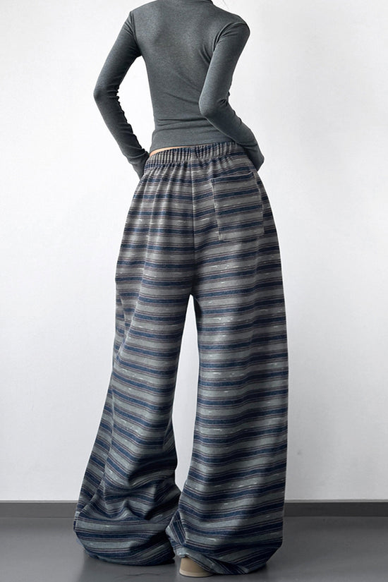 Striped Oversized Casual Pants