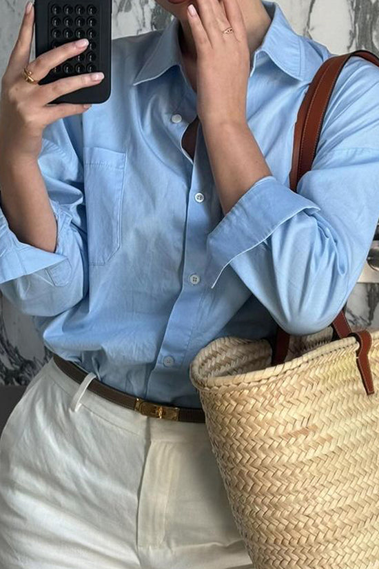 Classic Long Sleeve Button-Up Shirt
