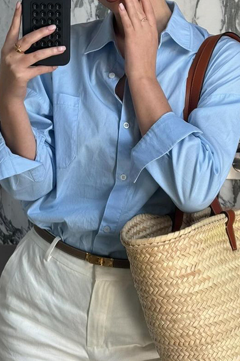 Classic Long Sleeve Button-Up Shirt