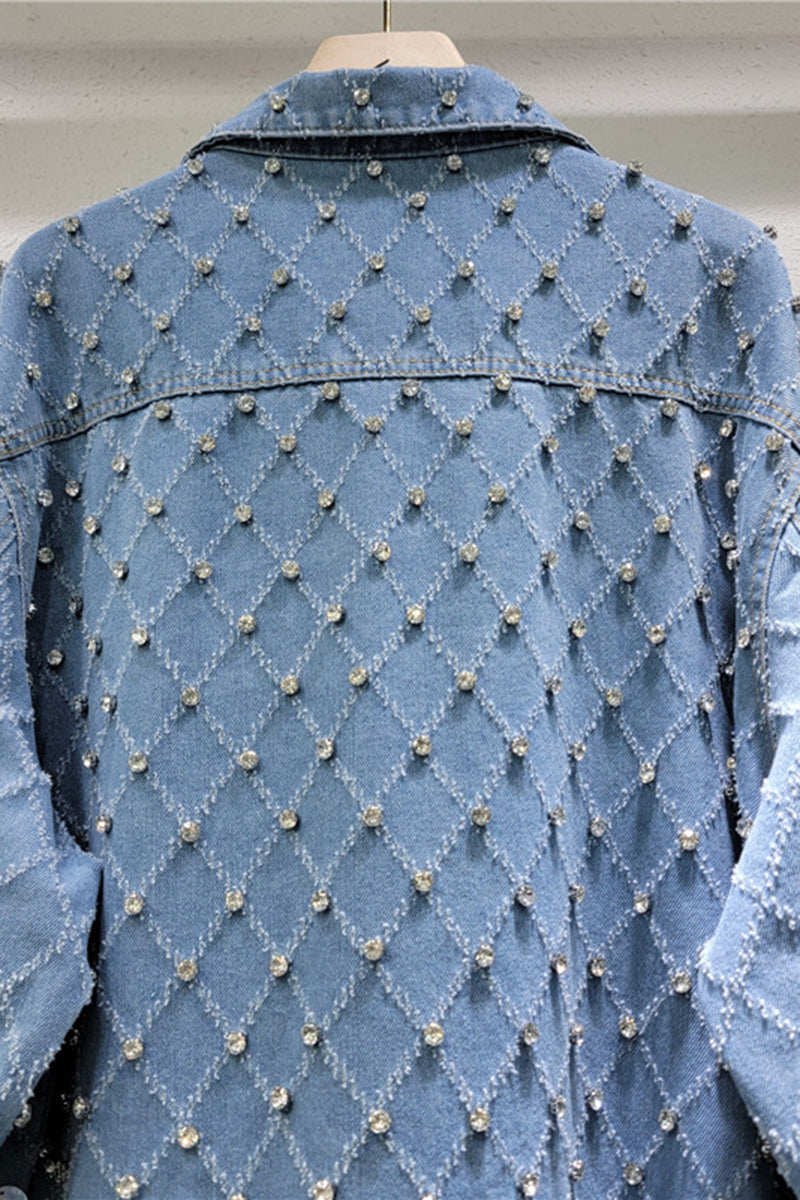 Sequin Embellished Denim Jacket