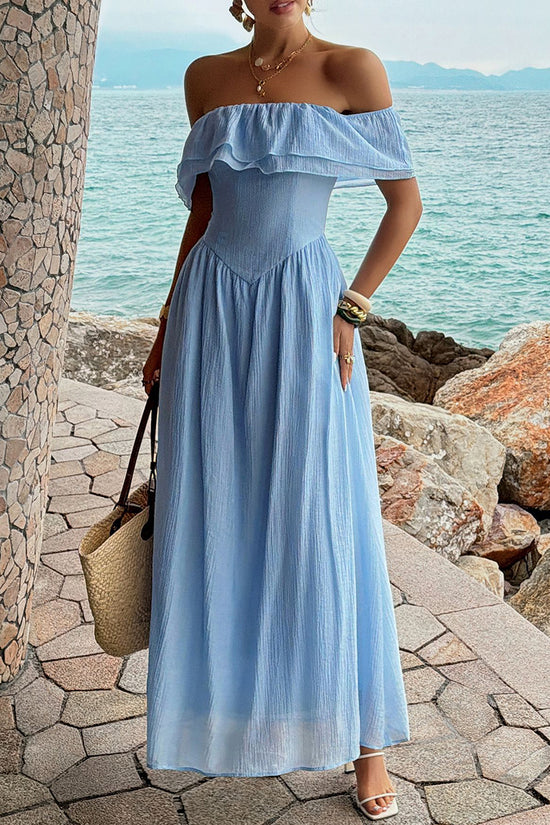 Off-Shoulder Casual Dress