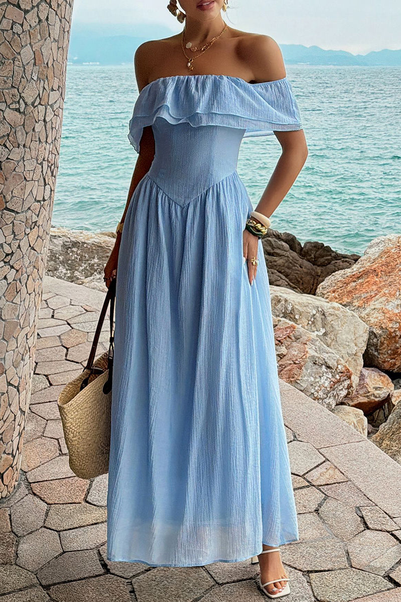 Off-Shoulder Casual Dress