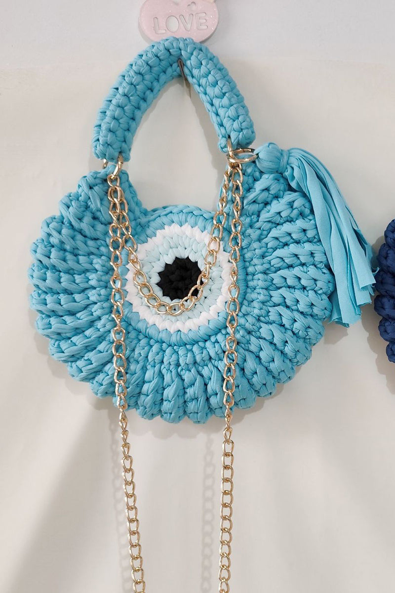 Chic Crochet Chain Shoulder Bag