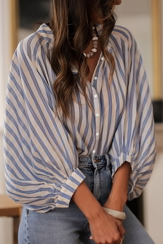 Striped Loose Fit Blouse