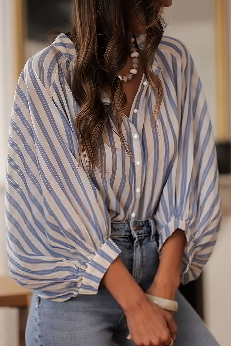 Striped Loose Fit Blouse