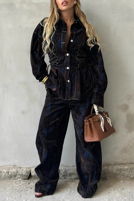 Chic Urban Style Pants Set