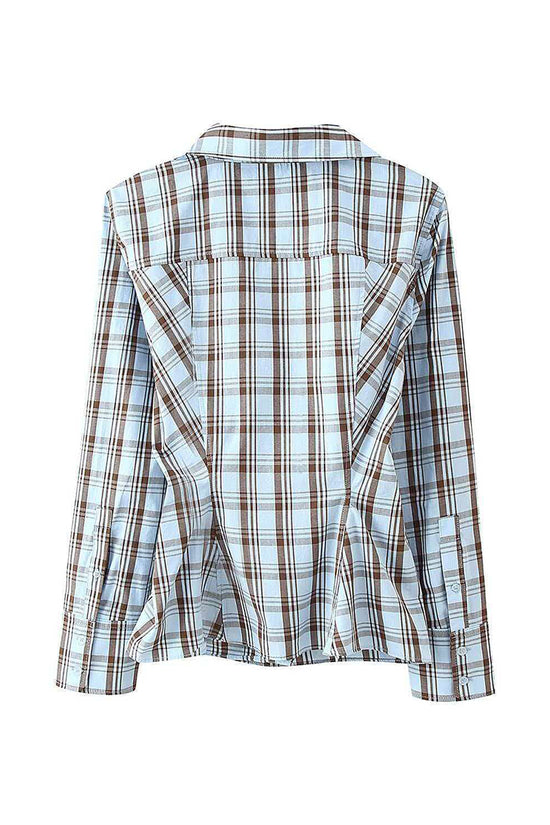 Plaid Pattern Long Sleeve Shirt