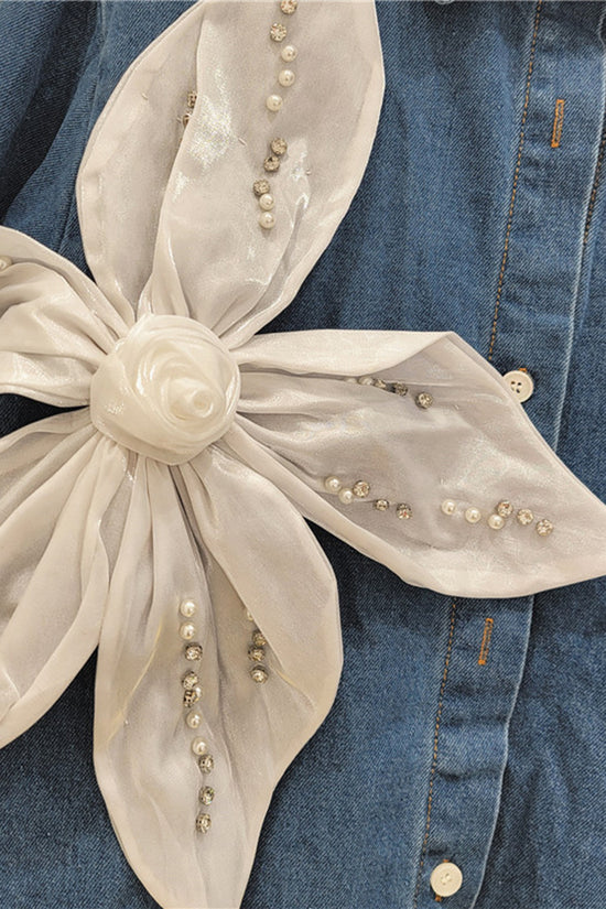 Floral Embellished Denim Jacket
