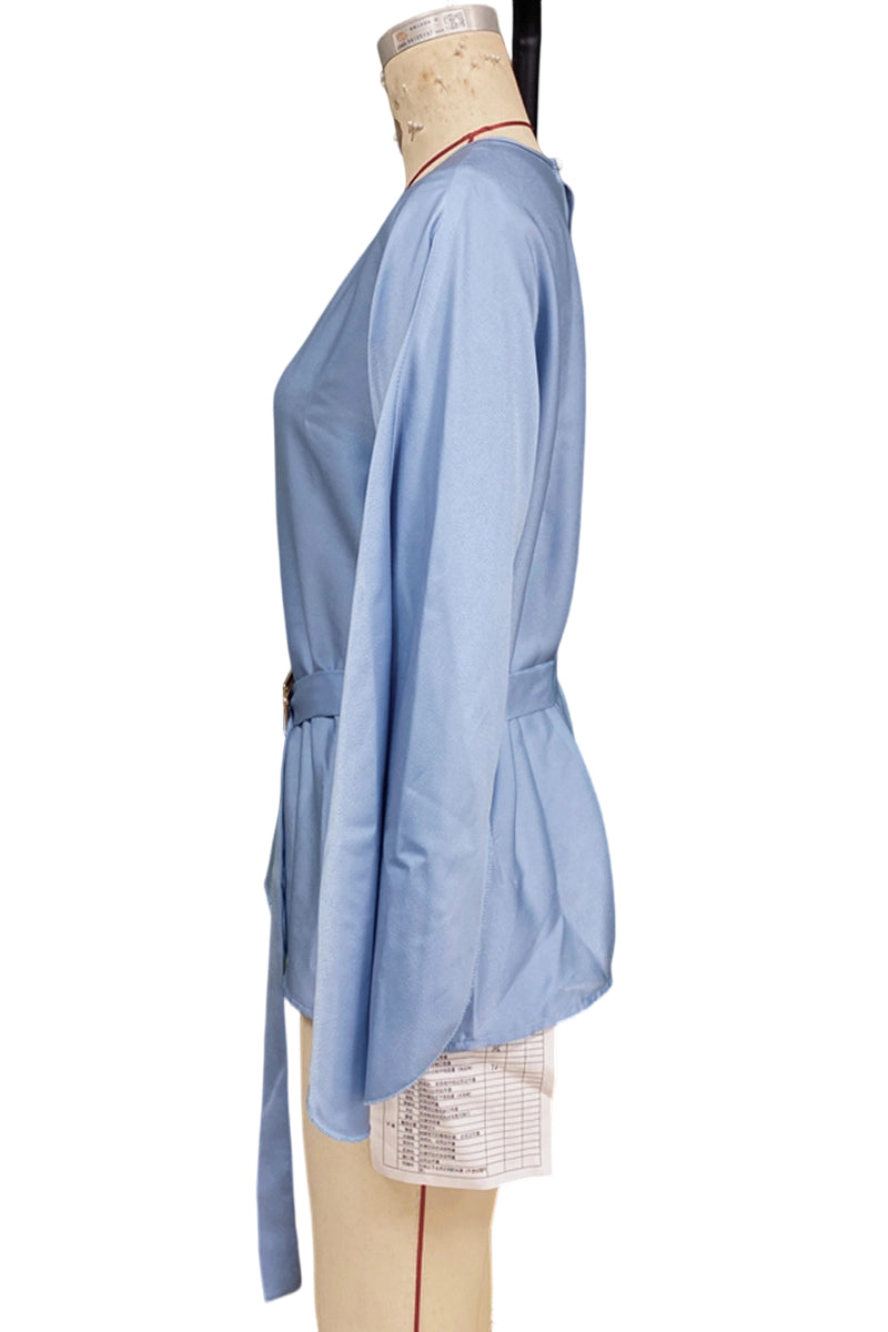 Flowing Belted Blouse