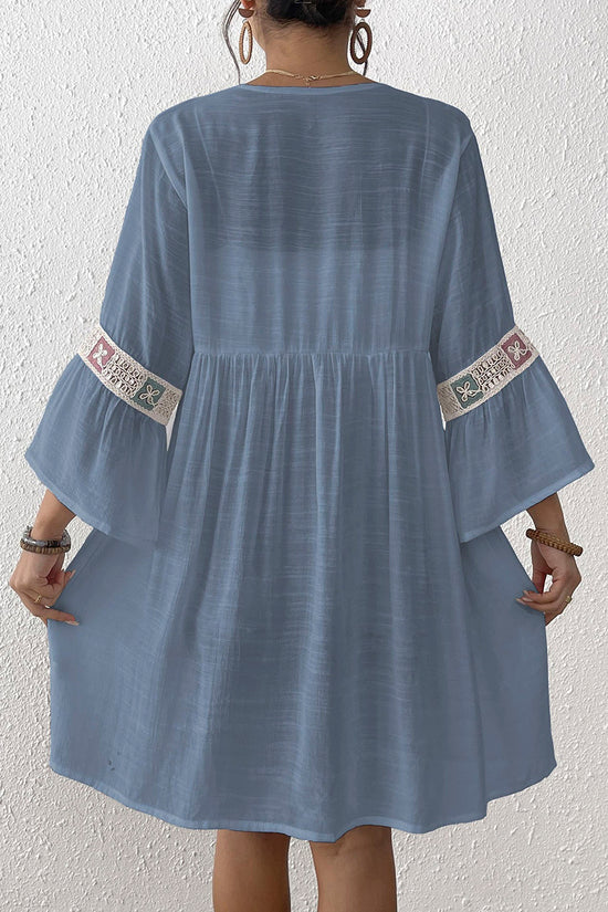 Bohemian Tie-Waist Kimono Cover-Up