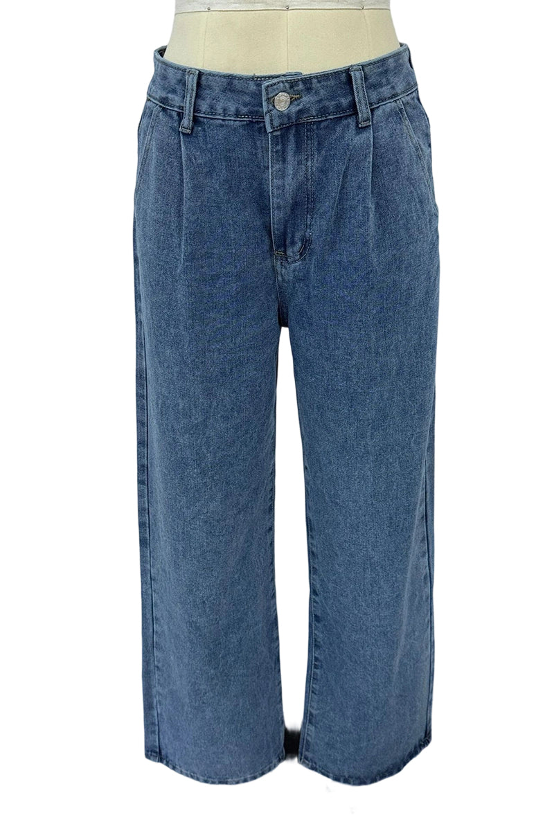 High-Waisted Wide Leg Jeans