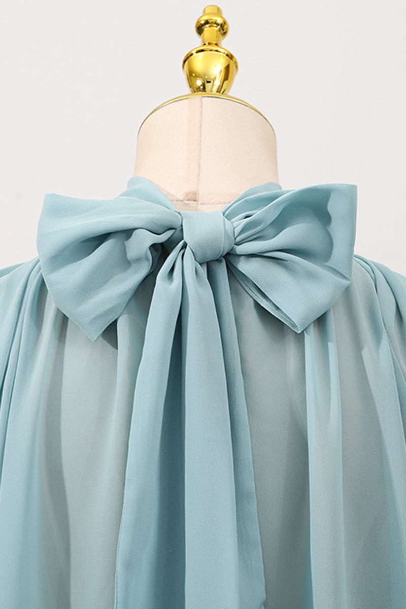 Elegant Long Sleeve Flowing Blouse