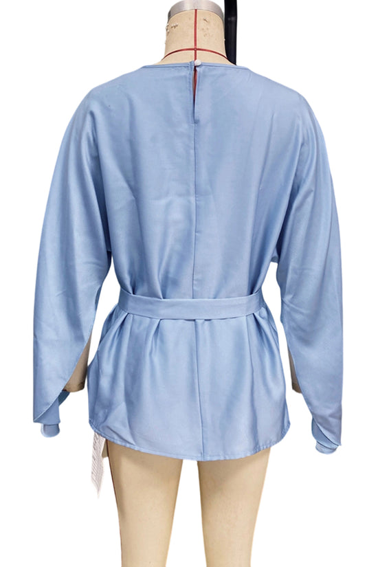 Flowing Belted Blouse