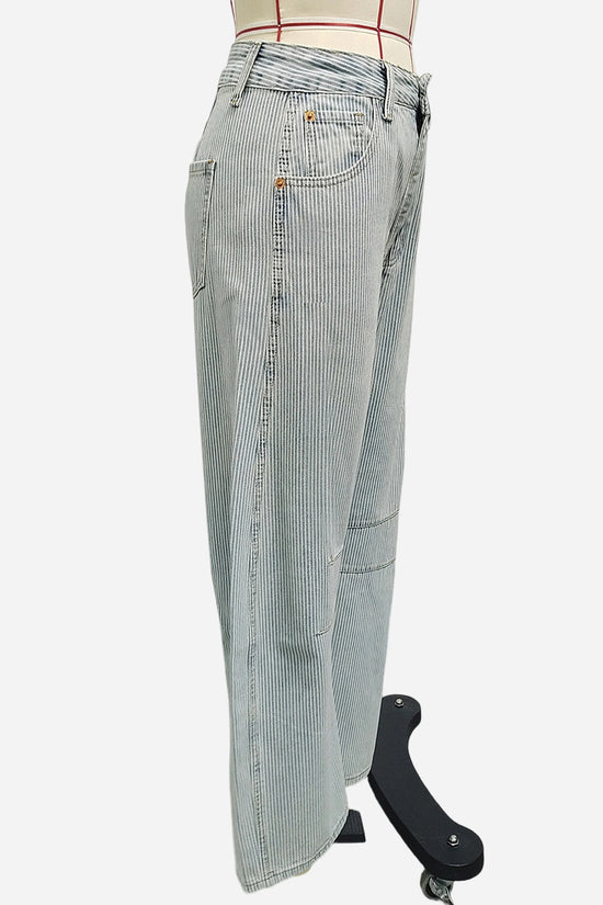 Relaxed Barrel Stripe Leg Jeans