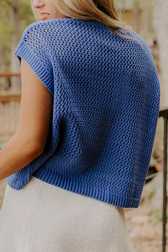Flag Graphic Short Sleeve Sweater Top