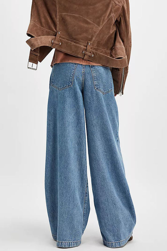 High-Waisted Wide Leg Jeans