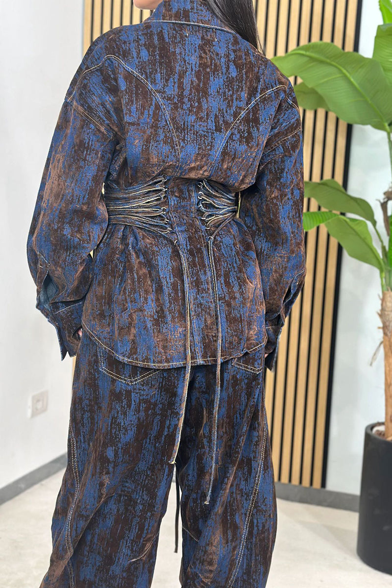 Chic Urban Style Pants Set