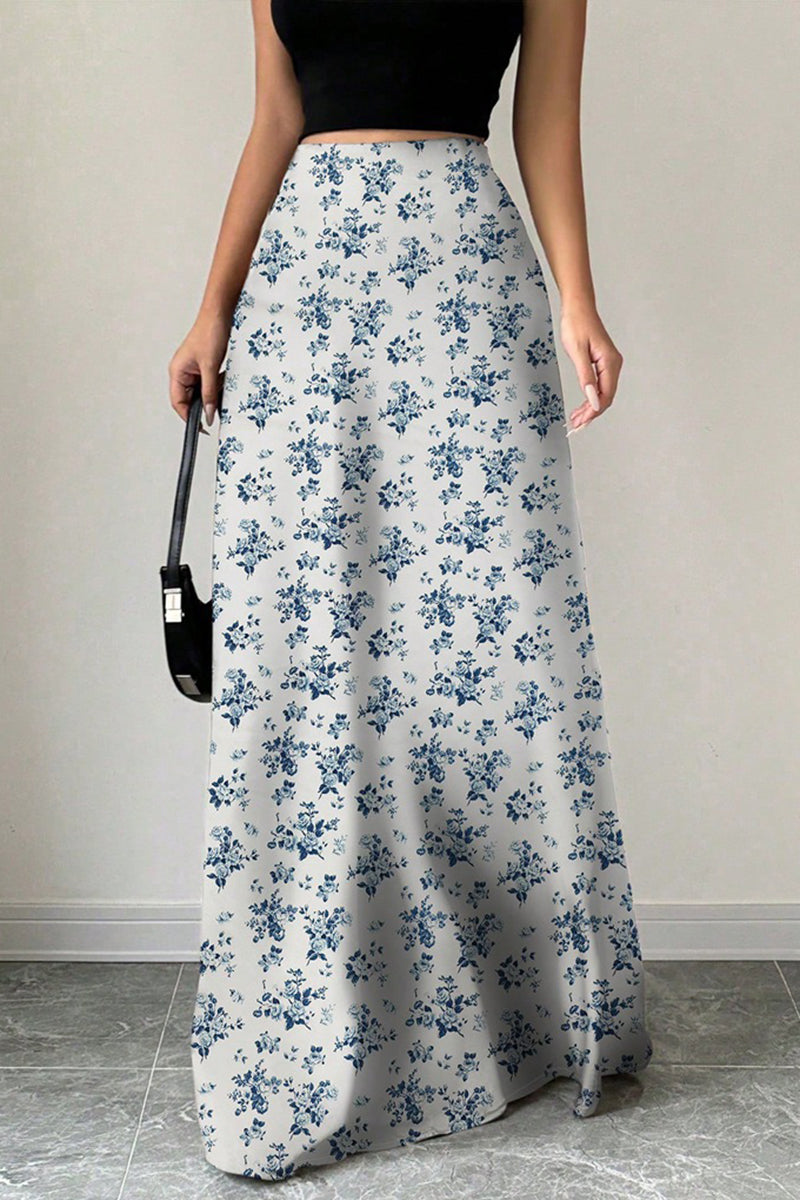 Floral Print Skirt