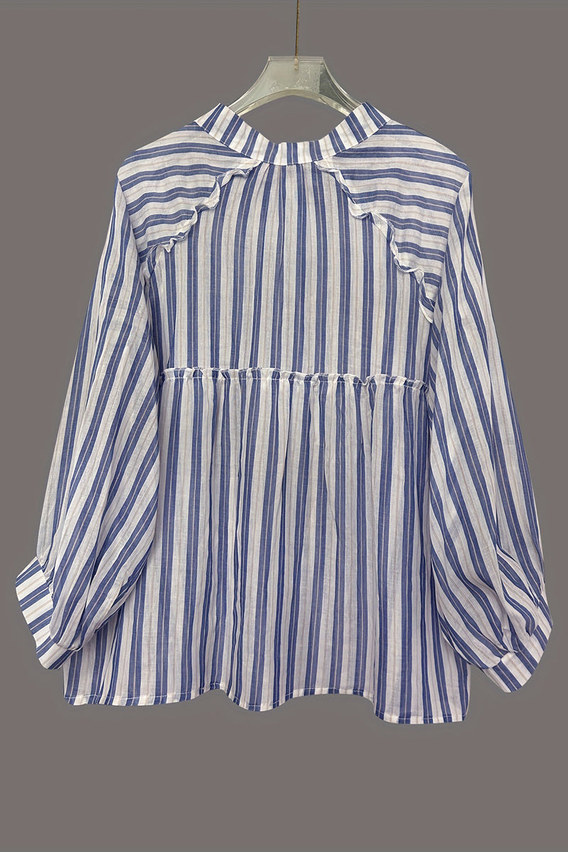 Striped Loose Fit Blouse