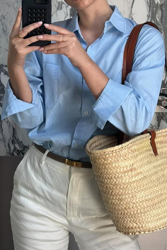 Classic Long Sleeve Button-Up Shirt