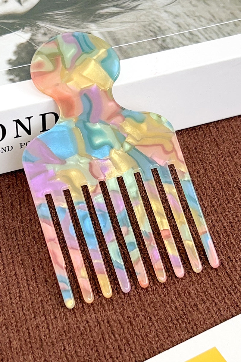 Striped Tortoise-Style Hair Pick
