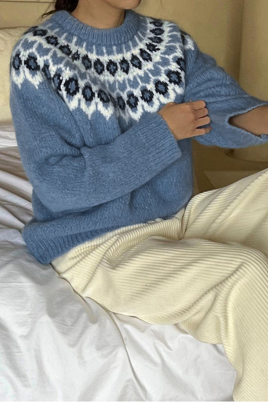 Nordic Pattern Cozy Sweater