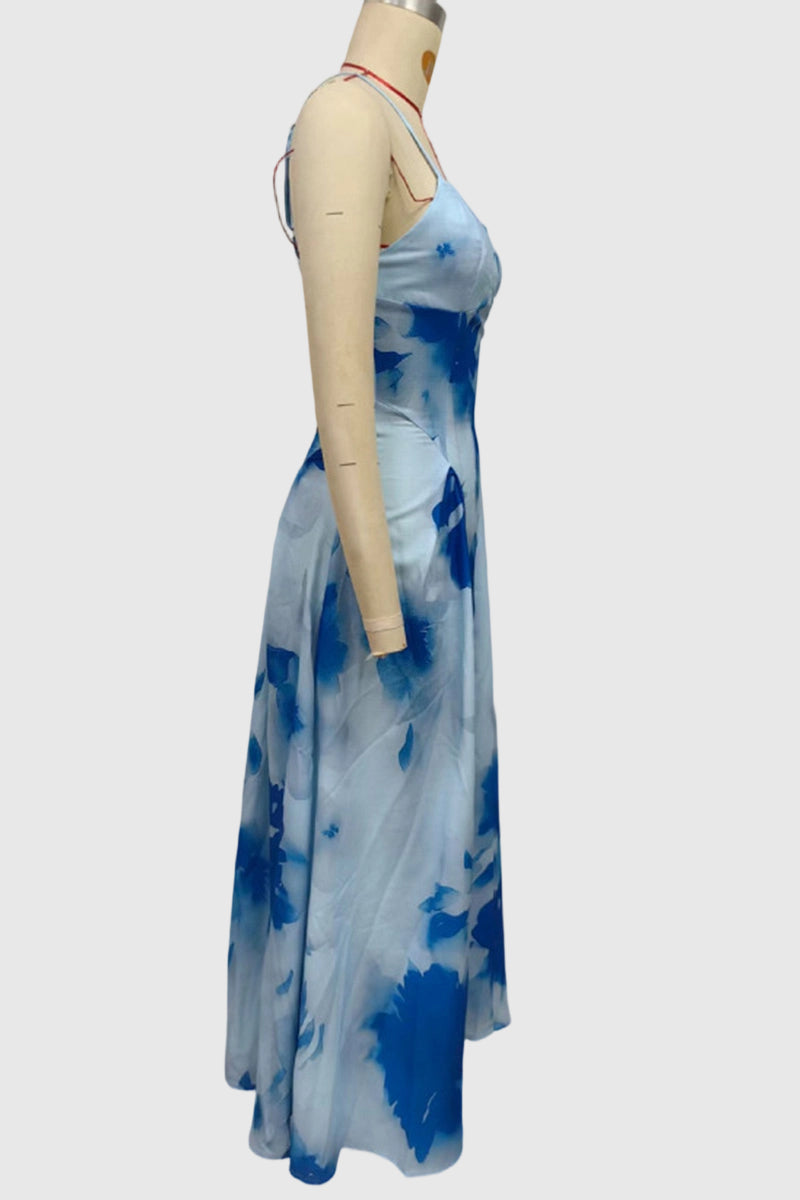 Floral Sleeveless Midi Dress