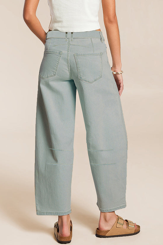 Relaxed Barrel Stripe Leg Jeans