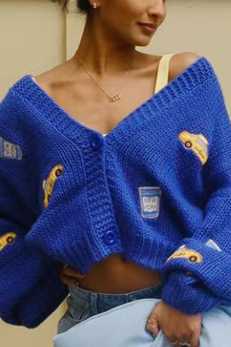 Stylish Knit Car Cardigan