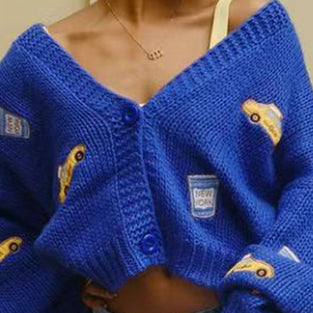 Stylish Knit Car Cardigan