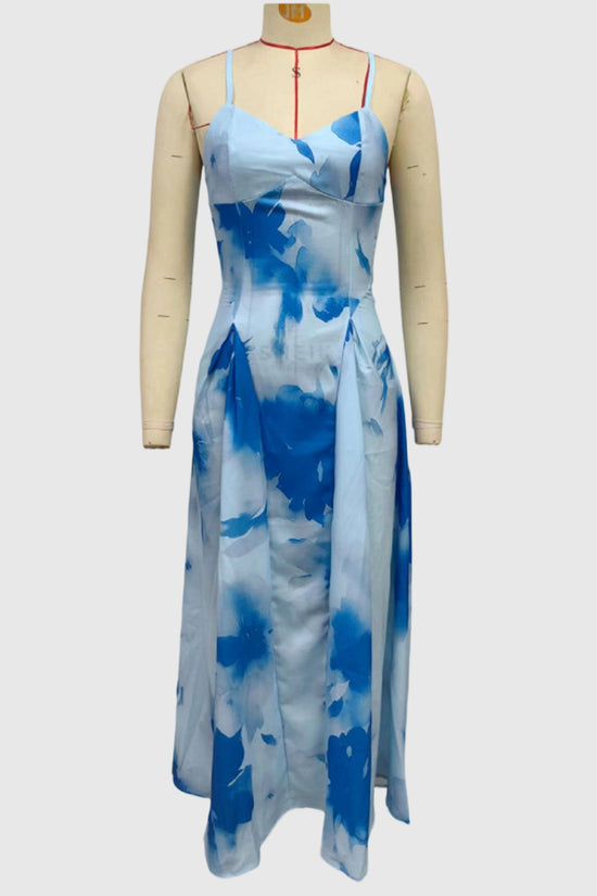 Floral Sleeveless Midi Dress