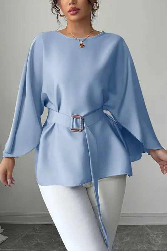Flowing Belted Blouse