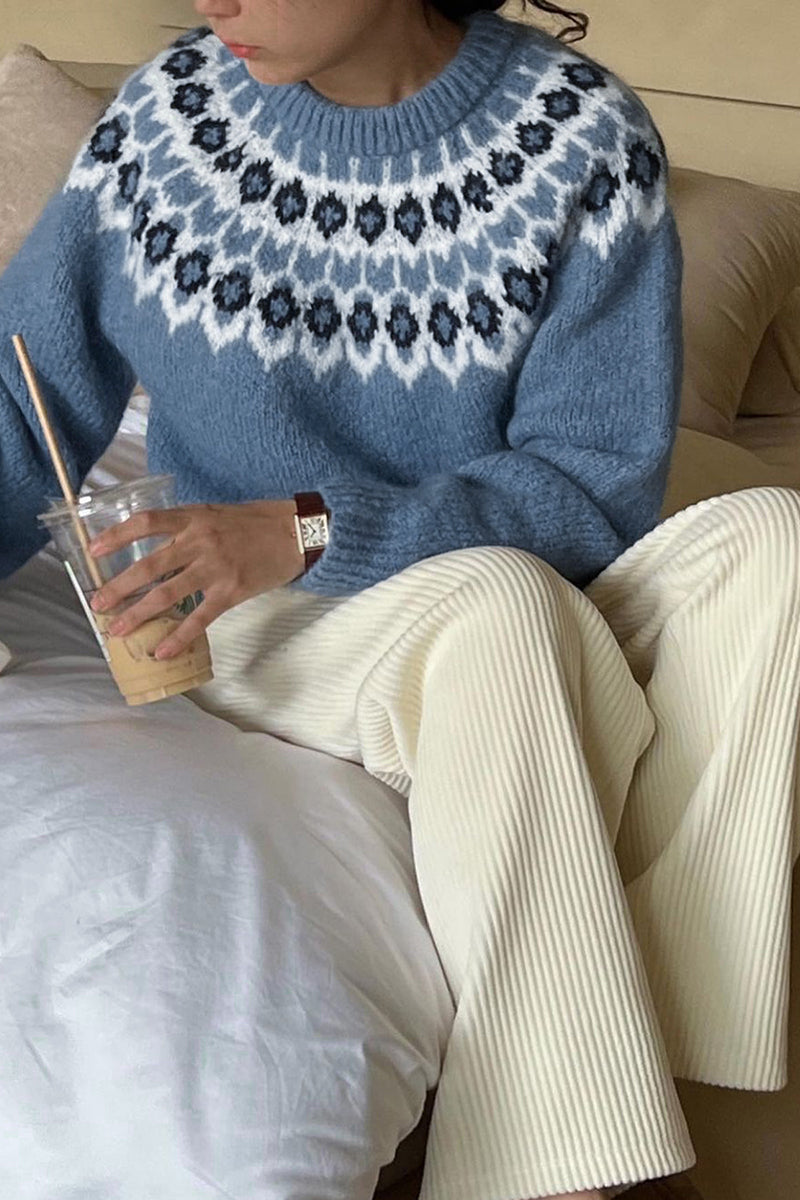 Nordic Pattern Cozy Sweater