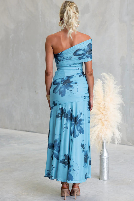 Floral Off-Shoulder Maxi Dress