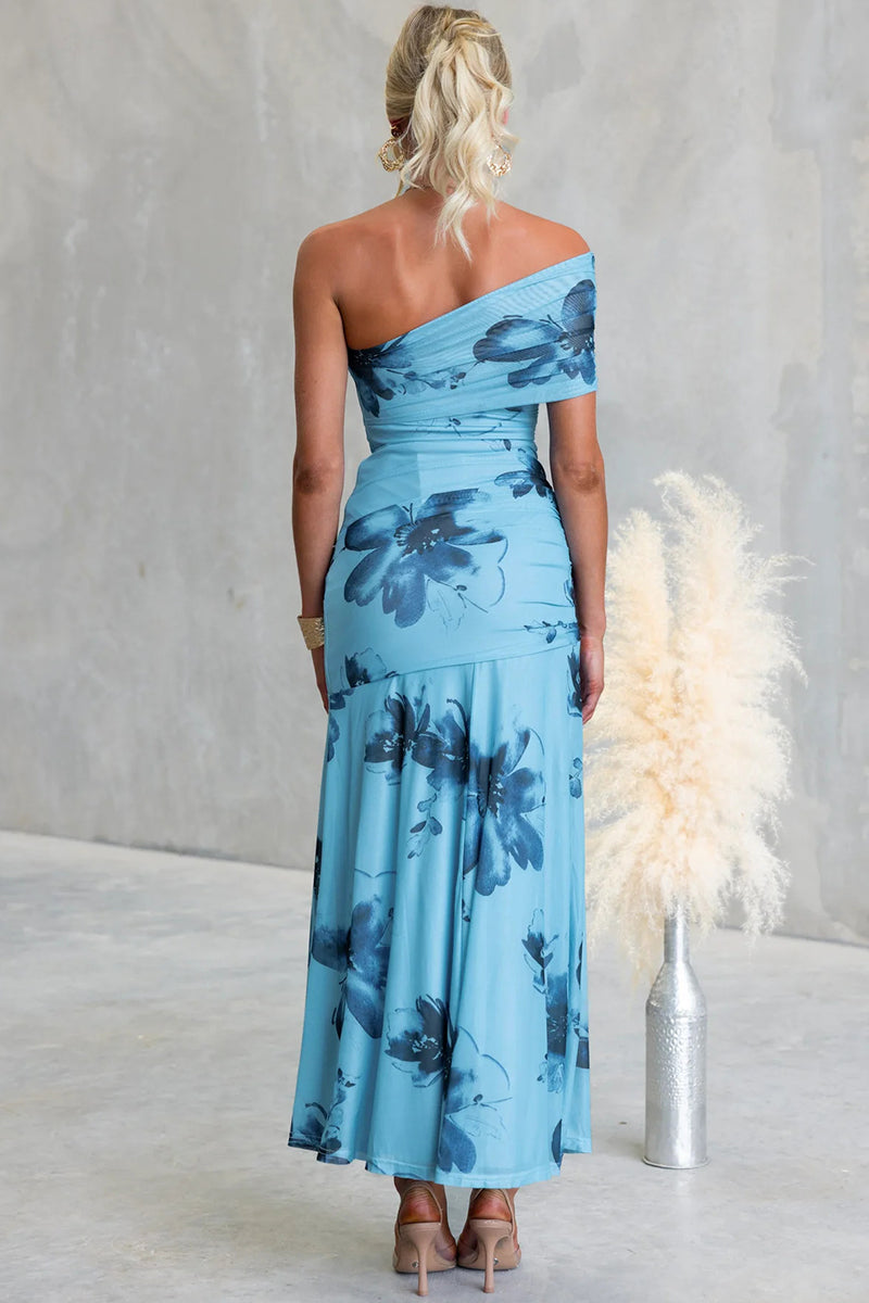 Floral Off-Shoulder Maxi Dress