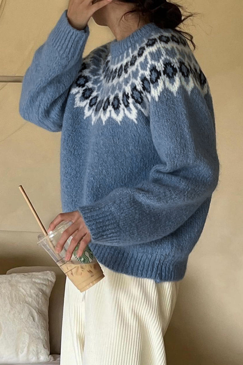 Nordic Pattern Cozy Sweater