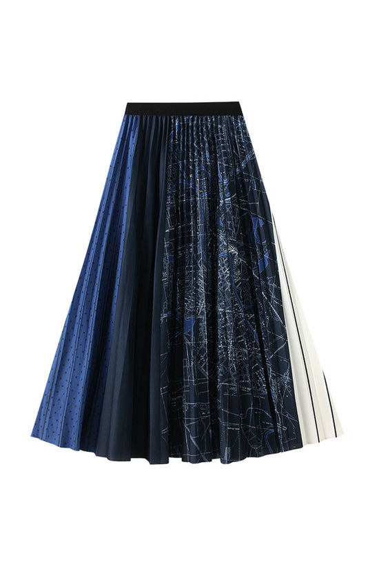 Elegant Pleated Midi Skirt