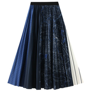 Elegant Pleated Midi Skirt