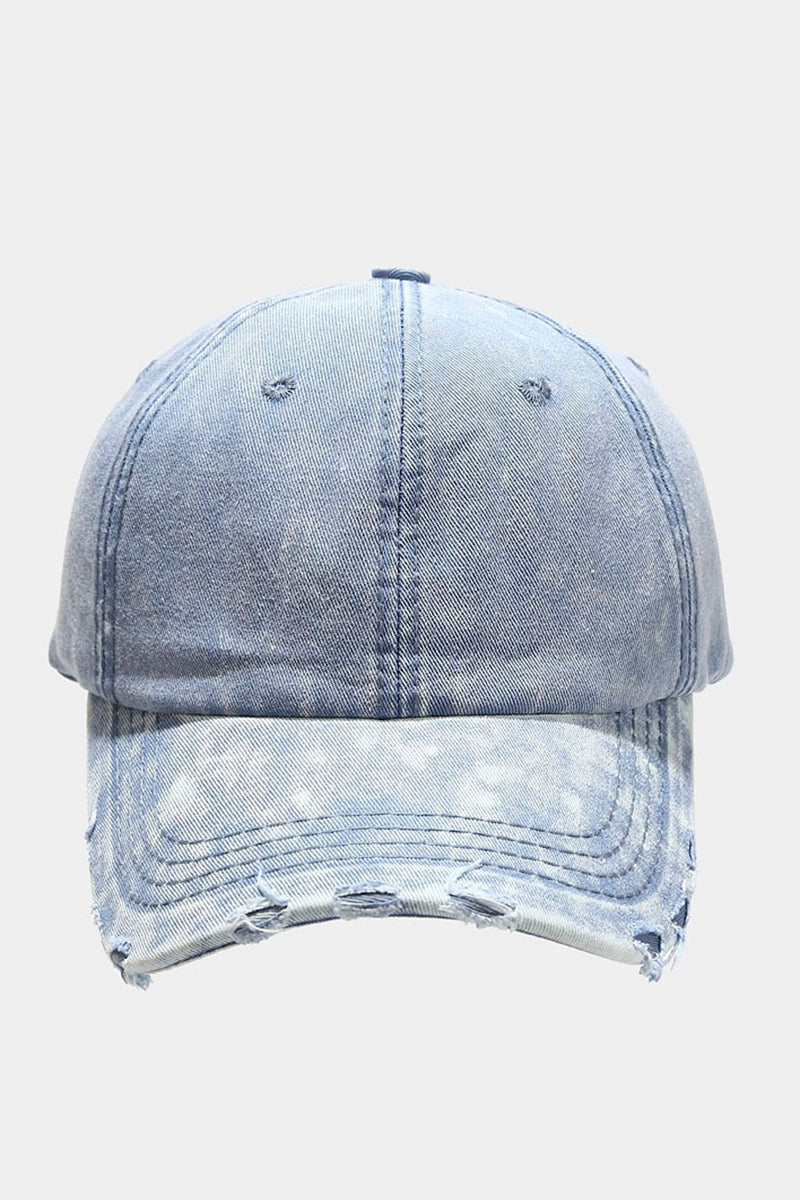 Distressed Casual Baseball Cap