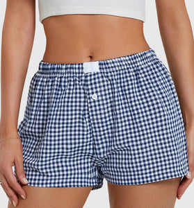 Gingham Casual Shorts