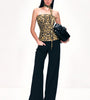 Leopard Print Strapless Tube Top