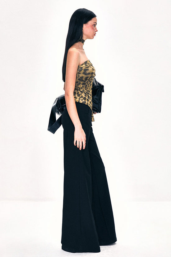 Leopard Print Strapless Tube Top