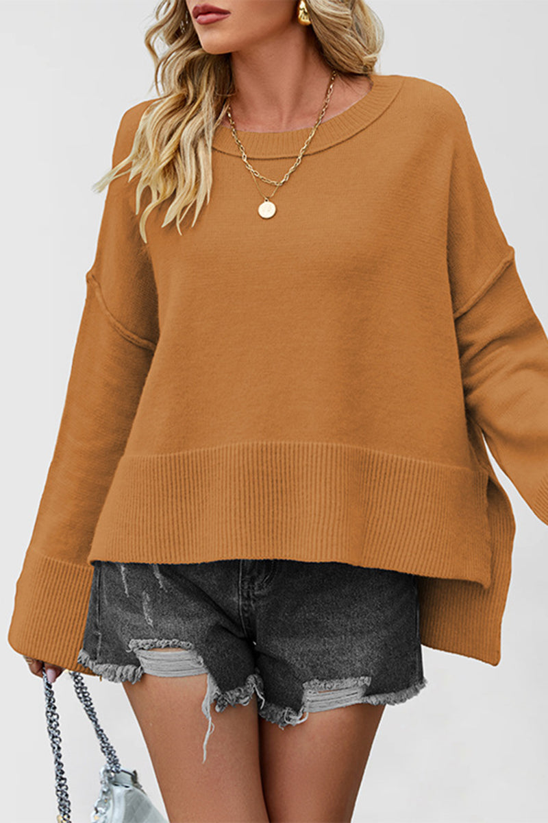 Relaxed Fit Long Sleeve Sweater