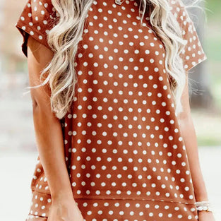 Polka Dot Print Short Set