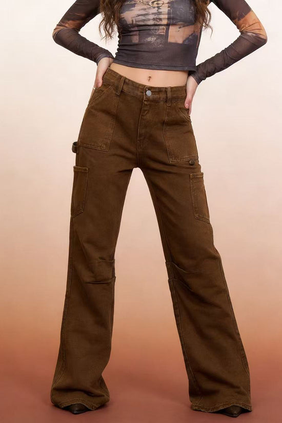 Classic High-Waist Straight Jeans