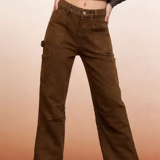 Classic High-Waist Straight Jeans