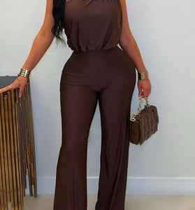 Elegant One-Shoulder Wide-Leg Jumpsuit